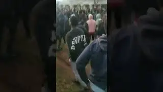 scenes at MMU during  strike