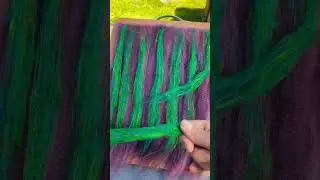 Rolags on my homemade blending board #handspinner #handspunyarn