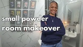 Builder-Grade Powder Room &rarr; Cozy Budget Makeover Under $200
