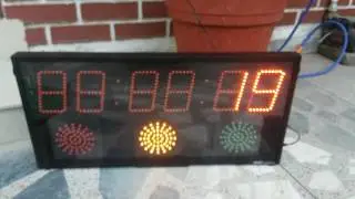 Orienteering  clock with lights