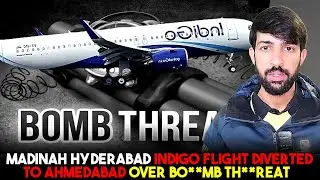 Madinah Hyderabad indigo flight Diverted to Ahmedabad over Bo**mb Th**reat