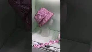 Pink Prada crystal bucket hat and Prada headbands in Paris