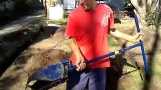 pala perforadora de un solo golpe
