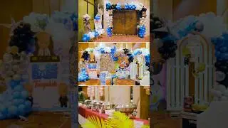 Boss baby decoration !! birthday decoration ideas !! balloon decoration !! boss baby theme