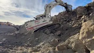 Terex RH30F Excavator XR80 With Xcentric Vibro Ripper & Cat 385C Excavator - Sotiriadis Mining 4k