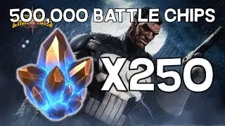 250x Arena Crystal Opening - 500,000 Battle Chips - Marvel Contest Of Champions