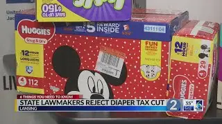 State Lawmakers Reject Diaper Tax Cut