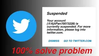twitter account suspended recovery in hindi How to recover suspended twitter account #twitter