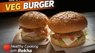 Crispy Veg Burger Recipe | Street Style Burger at Home 🍔