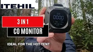 Портативный детектор угарного газа ITEHIL 3-в-1. Идеально подходит для жаркой палатки.