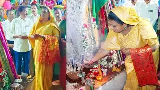 MLA Roja Performing Prayers In Naguru Khadar Vali Gandhapu Mahotsava At Gate Puttur | Qubetv News