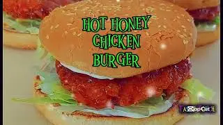 Hot Honey Chicken Burger | Crispy, Spicy & Sweet 🍔🔥🍯 #crispychikenburger#easy recipy