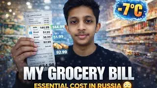 “Real Grocery Bill of an Indian Medical Student in Russia 🇷🇺 | Russia Vlog”