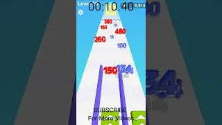Reverse Video Game in Number Master: Run And Merge || Shorts