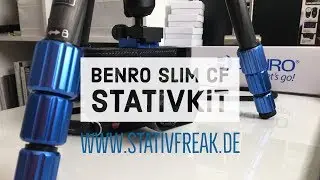 Stativfreak: BENRO SLIM CF Stativkit mit Kugelkopf in der n&auml;heren Betrachtung