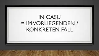 Lateinische Begriffe, um intelligenter zu wirken Teil 1 - SWISS LAW - SCHWEIZER RECHT