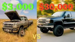 CHEAP DIESEL VS EXPENSIVE DIESEL TRUCK!!