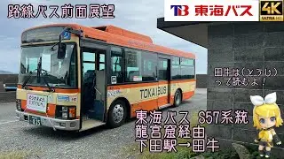 [前面展望]東海バス S57系統 龍宮窟経由 下田駅→田牛