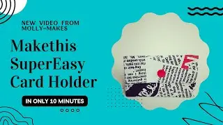 Make this easy Card Holder #sewing #sewingtutorial  #sewingproject