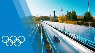 Luge training with Next Gen Canada