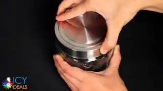 Glass Canister 3 Piece Set (Marble)