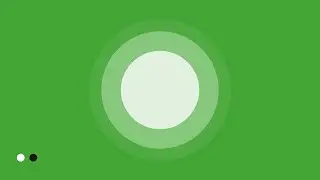 Fading circle green screen overlay