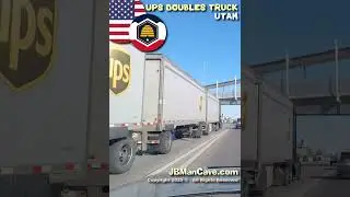 UPS TRIPLES TRUCK in Utah USA JBManCave.com #Shorts