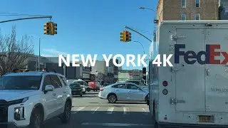 4K New York - Driving tour of Queens ( 35th Avenue & Crocheron Avenue ) - Dec 1, 2025