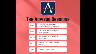 The Advisor Sessions: Session Three-Hallmarks 101:How to Hallmark