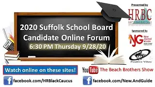 2020 Suffolk School Board Online Candidates Forum - Hampton Roads Black Caucus