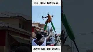 2024 Winneba Masquerade Festival: Amazing Skills From The Stilt Walker #WinnebaMasquerade