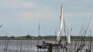 A windy but beautiful hot day at Horsey Mere Norfolk