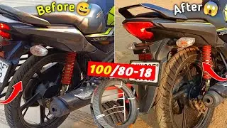 अपनी Honda Sp125 में 100/80-18 New Tyre Upgrade कर दिया 😍 80/100 😂| Tyre Price Stability??
