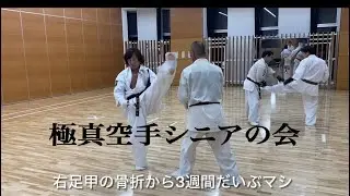 極真空手シニアの会　骨折3週間からのスパーリング会