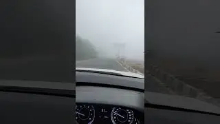 safe drive in fog 🌫️🌁🌫️ #vlog #car #highway #fog #road #drivingtips