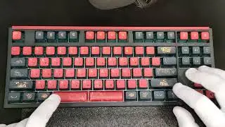 Звуковой тест/Sound test Тайпинг/Typing Skyloong GK87 Pro на SKYLOONG Glacier CuCl2 Silent  #asmr