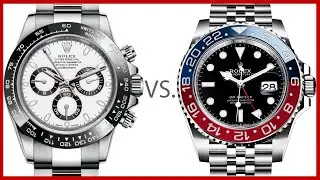 ▶ Rolex Daytona vs. Rolex GMT-Master II “Pepsi” - COMPARISON 116500LN Vs 126710BLRO