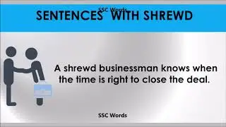 Shrewd # Improve English # Meaning and 5 sentences # GRE CAT GMAT word # SSC Words
