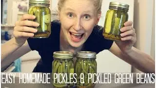 QUICK AND EASY PICKLES & PICKLED GREEN BEANS! |  Hey Blondie!