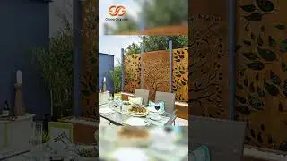GNEE Corten Steel Fence Modern Design: Transform Your Outdoor Area #fence #garden
