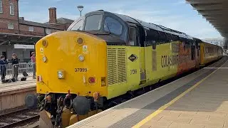 37099 + 37175 Colas Railfreight leaving Derby Railway station 
