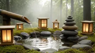 Zen Forest Water Fountain | Calming Spa Ambience for Deep Sleep, Meditation & Relaxation