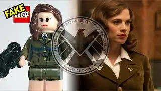 Fake Lego Agent Peggy Carter of Shield Marvel Superheroes Minifigure by WM Bricks WM759