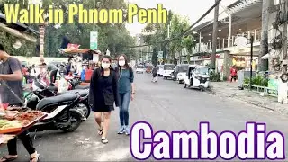 Walk tour - Visit Phnom Penh city of Cambodia [4K] 2021