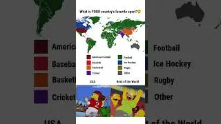 Most Popular Sports by Country 2026 🥇 #sports #football #worldmap #geography