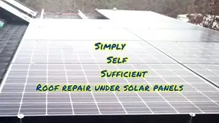 roof repair under solar panels