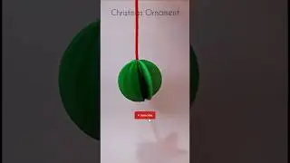 DIY Christmas Paper Ornament 크리스마스 오너먼트 クリスマスオーナメント#origami #diy #paper #art #craft #shorts