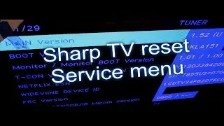 3 способа сброса настроек телевизоров, обзор ремонта телевизоров Sharp