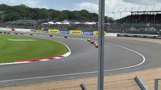 Jake Dixon crash Moto 2 race Silverstone 2023