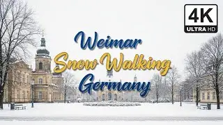 WEIMAR : A German Winter Fairytale Walk in the City of Goethe & Schiller (4K UHD)